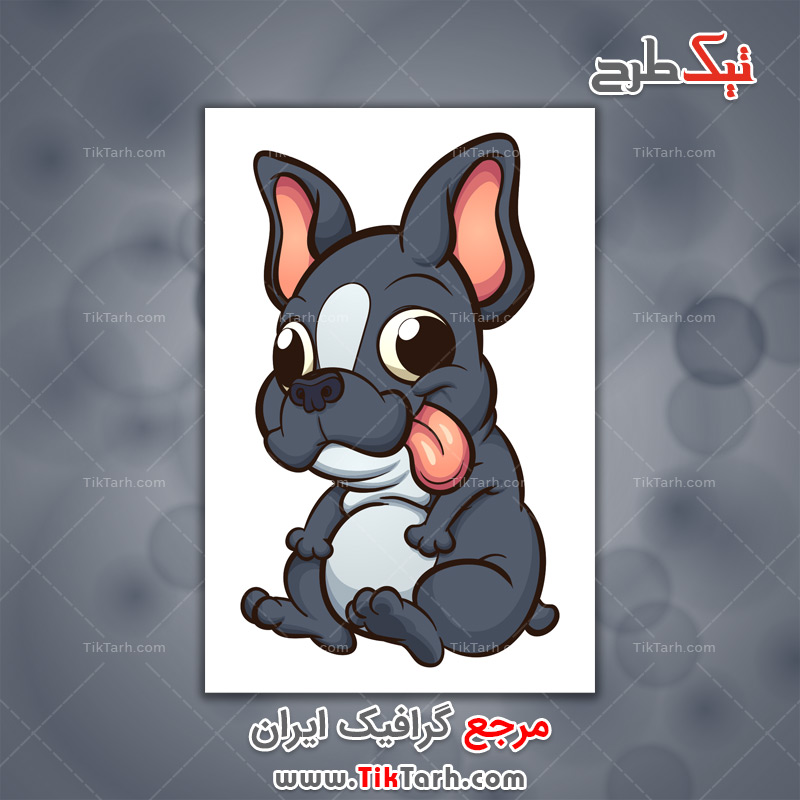 دانلود طرح لایه باز فانتزی سگ