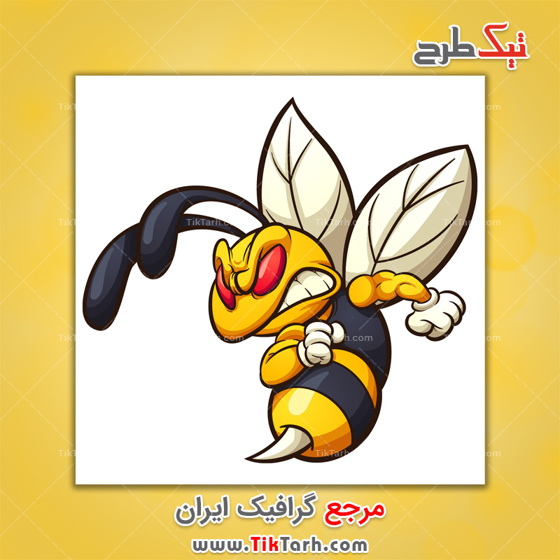 دانلود طرح لایه باز فانتزی زنبور