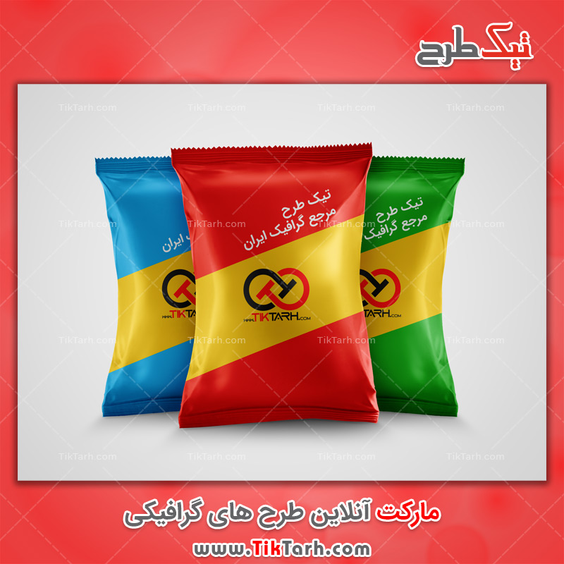 دانلود موکاپ با کیفیت پاکت چیپس