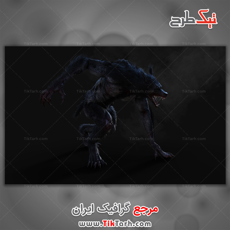 دانلود عکس لارج فرمت تخیلی گرگ نما