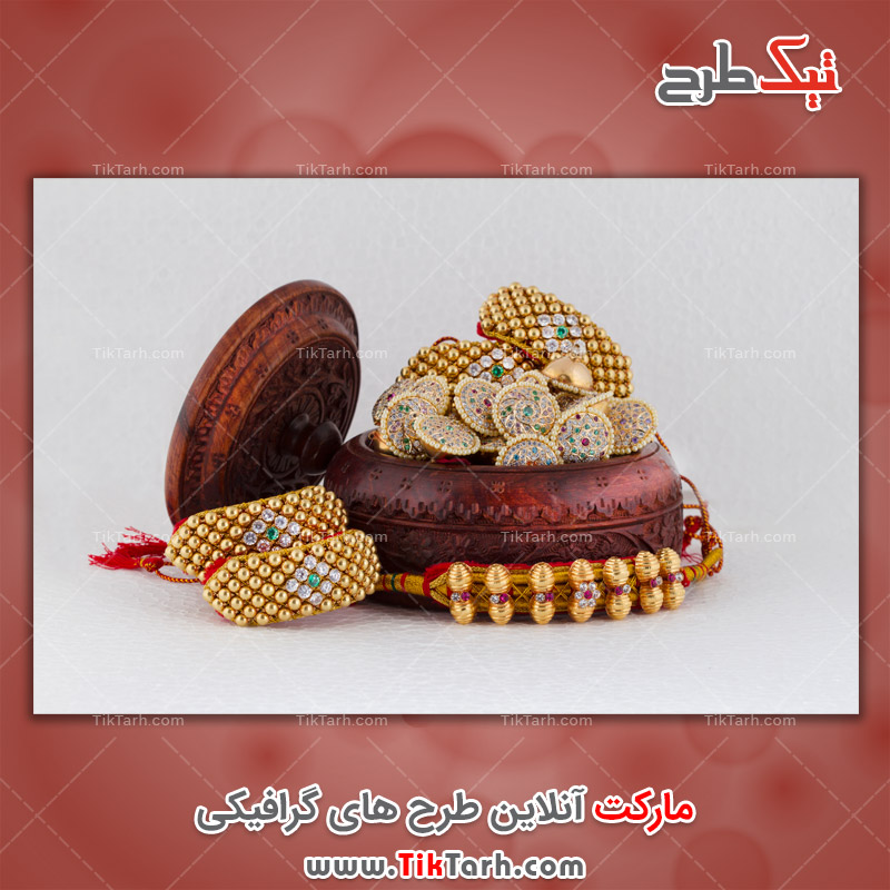 عکس بسیار زیبا جعبه جواهرات چوبی