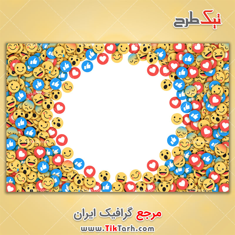 دانلود پس زمینه طراحی با طرح اموجی