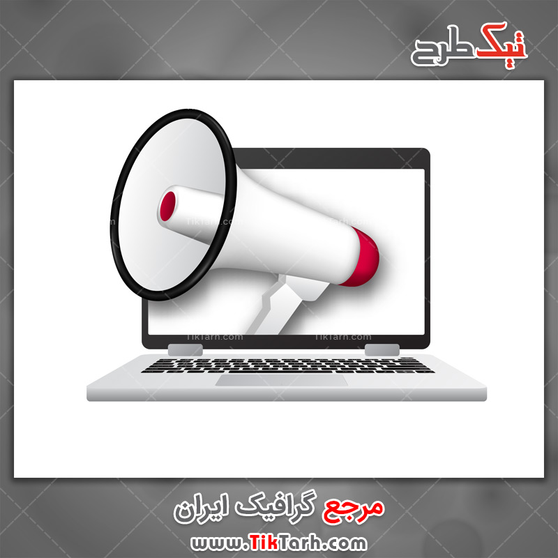 دانلود وکتور مفهومی اطلاع رسانی مجازی