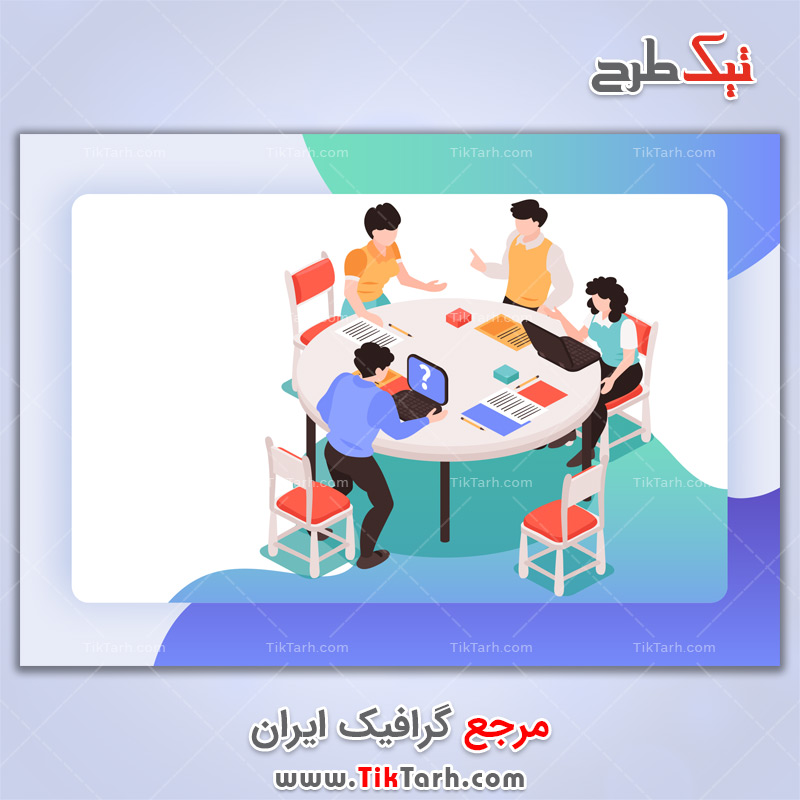 دانلود وکتور مفهومی میز گرد