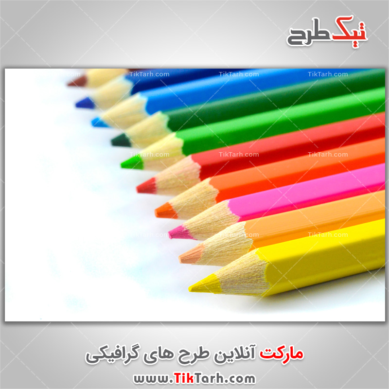 تصویر لارج فرمت مداد رنگی