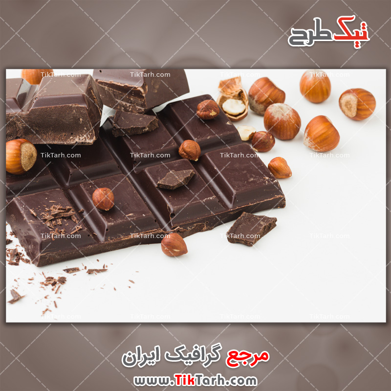 عکس لارج فرمت شکلات فندقی
