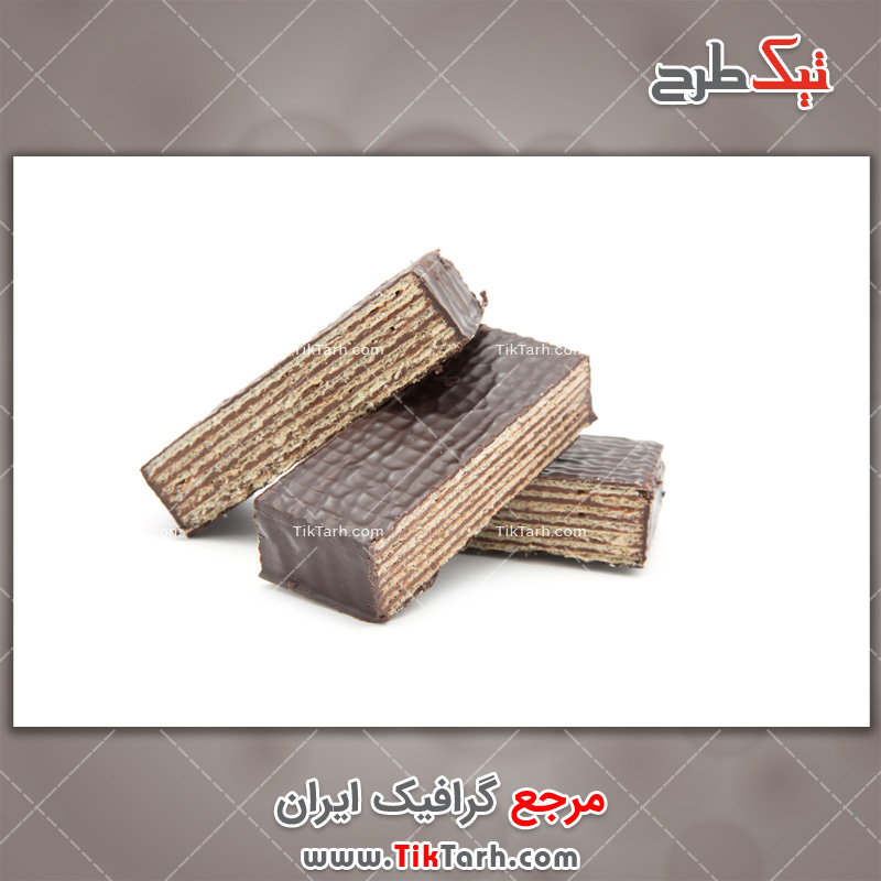 عکس لارج فرمت ویفر با روکش شکلات
