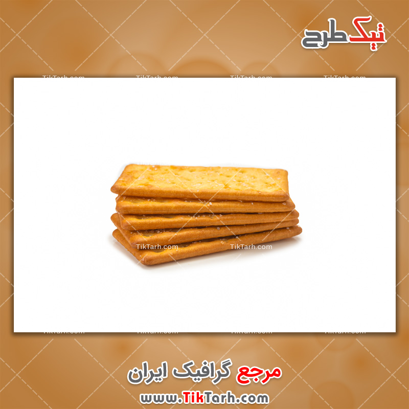 عکس لارج فرمت بیسکویت ترد نمکی