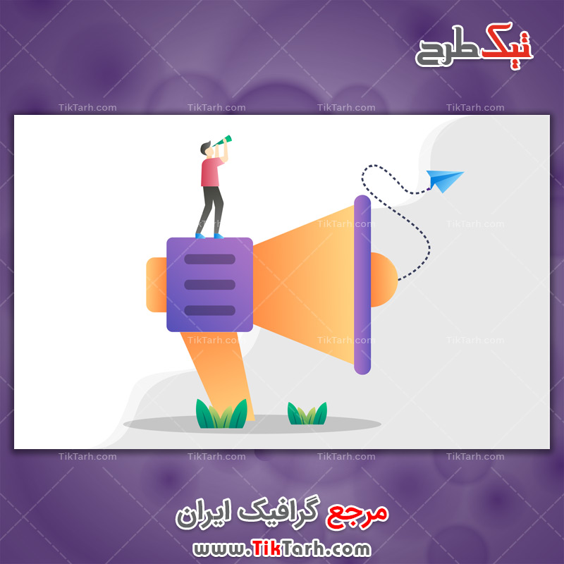 دانلود وکتور مفهومی اطلاع رسانی اخبار