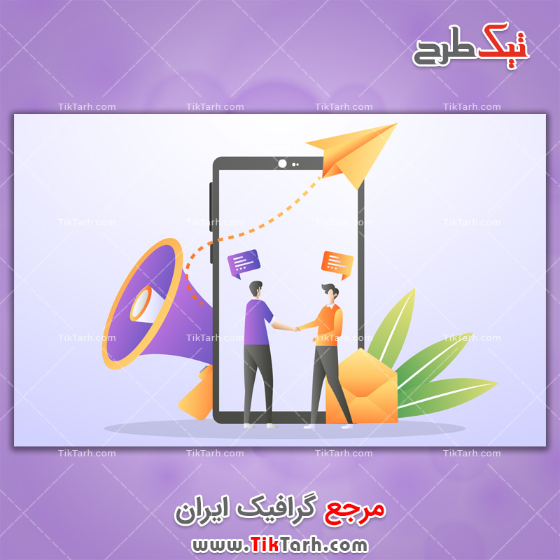 دانلود وکتور مفهومی اطلاع رسانی خبر