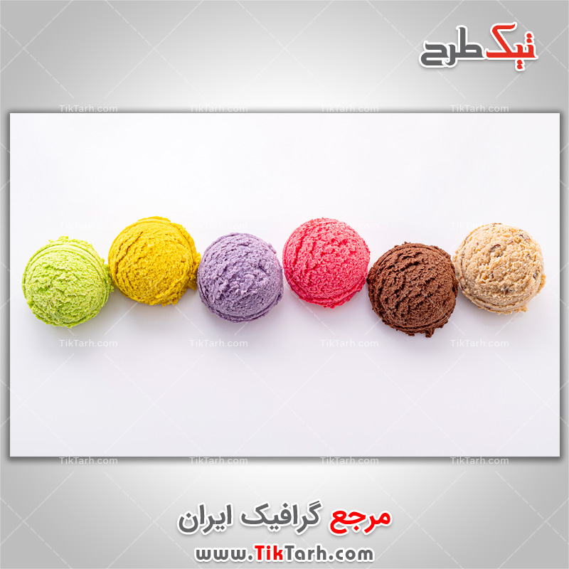 دانلود عکس با کیفیت بستنی اسکوپی میوه ای