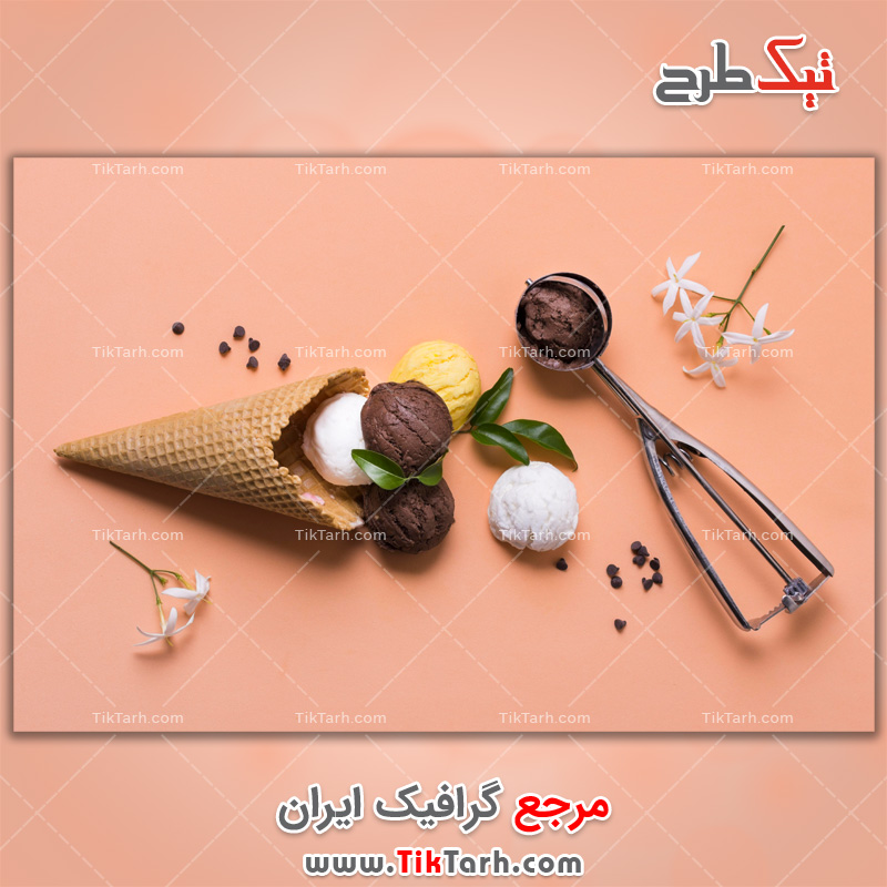 دانلود عکس با کیفیت بستنی میوه ای اسکوپی
