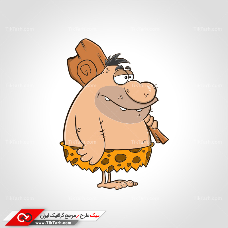 دانلود طرح لایه باز مرد اولیه کارتونی