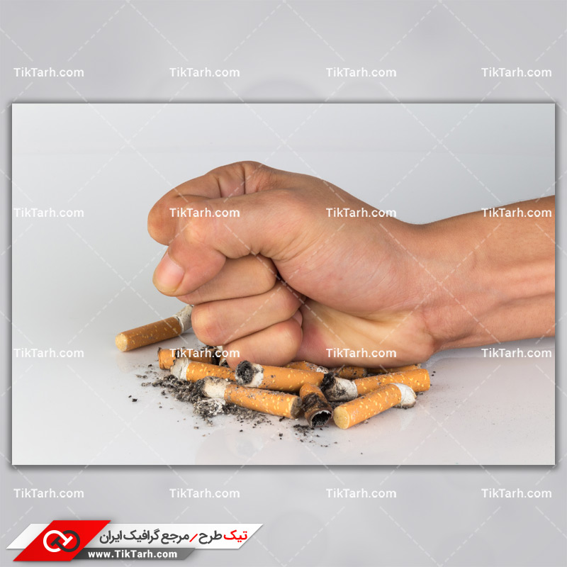دانلود تصویر با کیفیت سیگارهای له شده با مشت