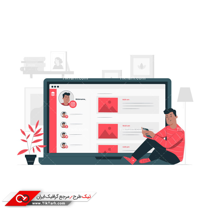 دانلود وکتور مفهومی حساب کاربری