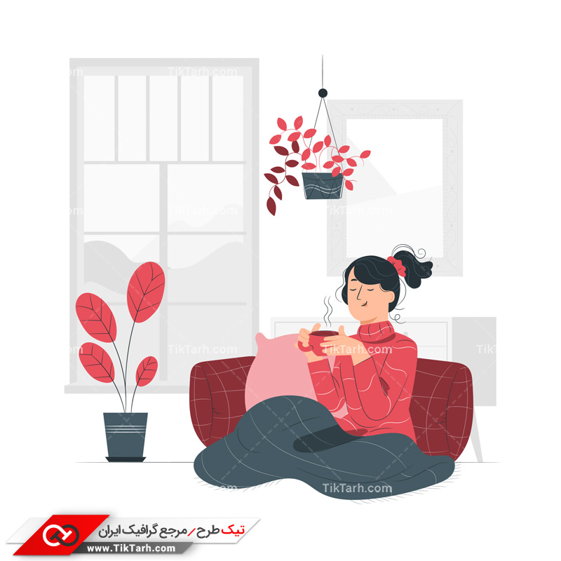 دانلود وکتور مفهومی آرامش