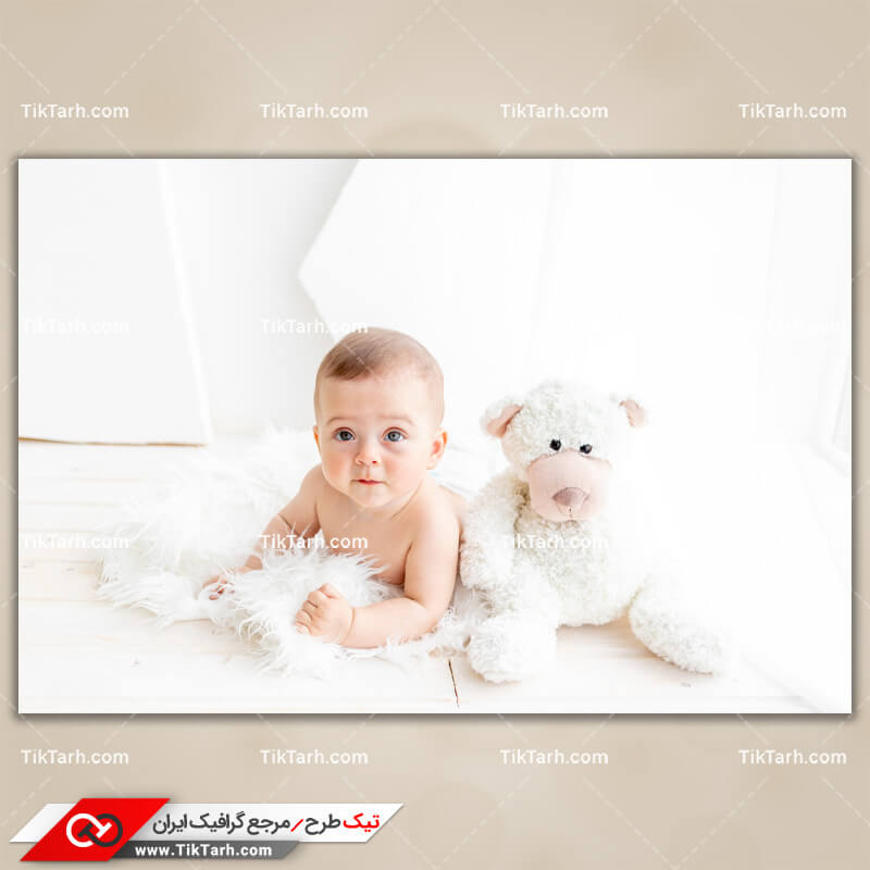 دانلود تصویر با کیفیت نوزاد و عروسک