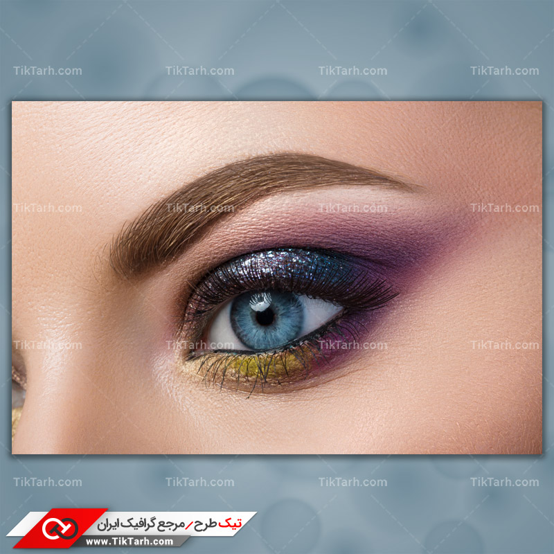 دانلود تصویر با کیفیت چشم با سایه های ترکیبی