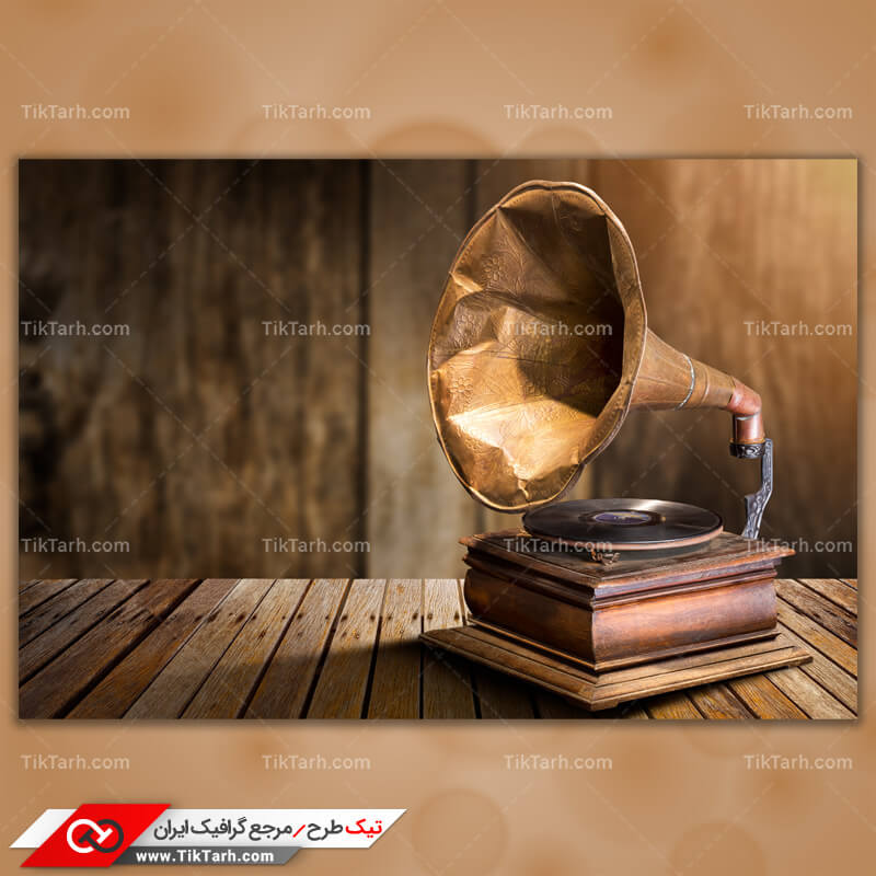 دانلود عکس گرافیکی گرامافون