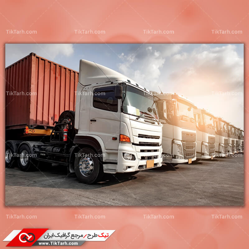 دانلود تصویر با کیفیت تریلر حمل کانتینر