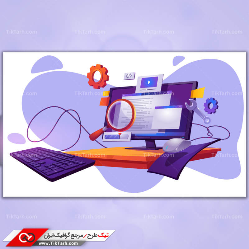 دانلود کلیپ آرت کارتونی نصب نرم افزار روی کامپیوتر