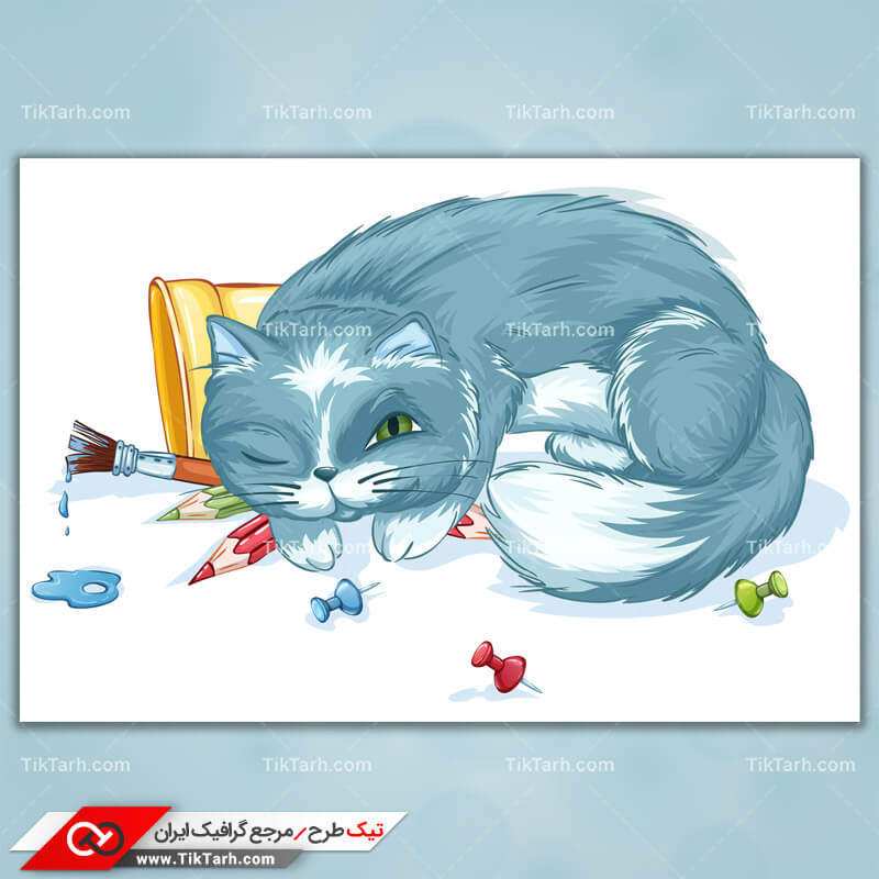 دانلود کلیپ آرت کارتونی گربه