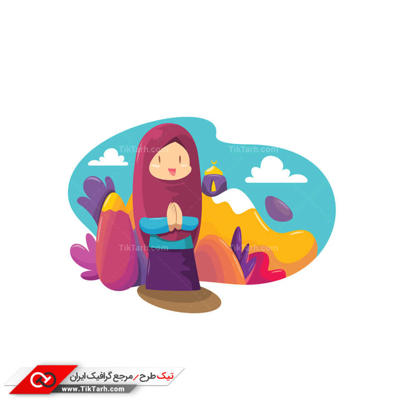 طرح آماده کلیپ آرت مذهبی دعا و ذکر