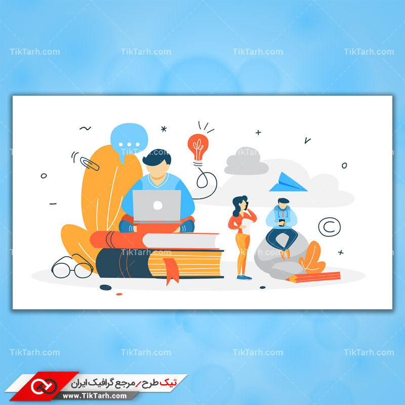 وکتور مفهومی طراحی و ایده پردازی