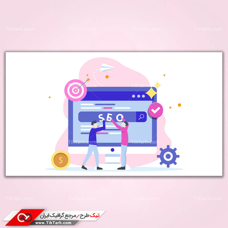 وکتور مفهومی طراحی وب سایت