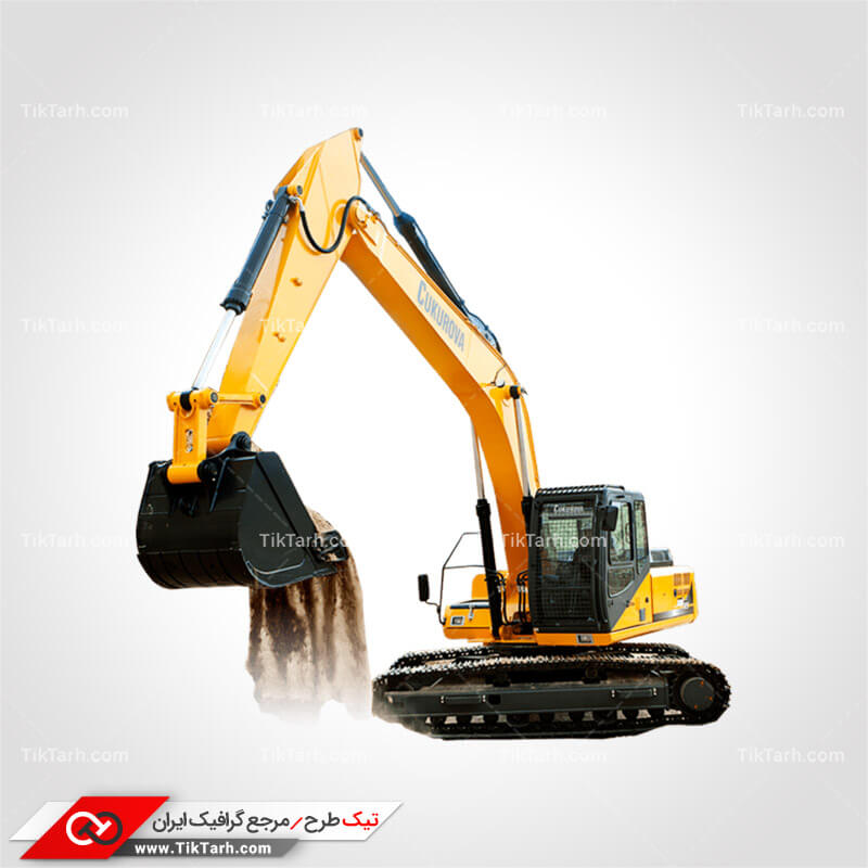 دانلود طرح لایه باز بیل مکانیکی در حال خاکبرداری