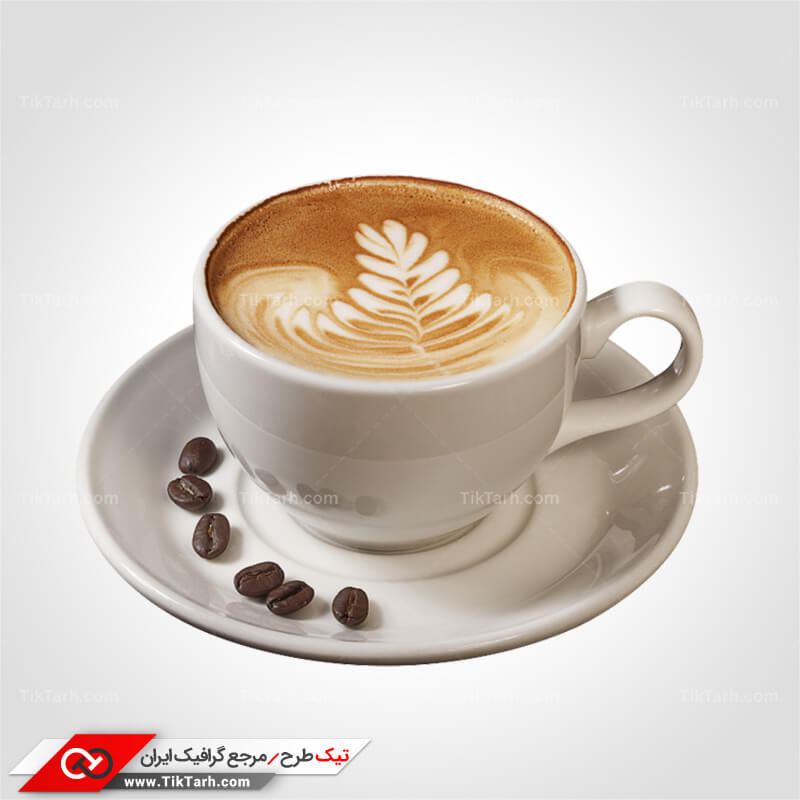 دانلود طرح گرافیکی فنجان کاپوچینو