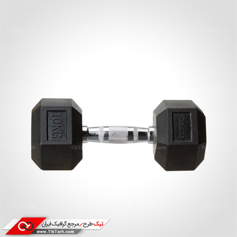 دانلود طرح گرافیکی دمبل 10 کیلویی