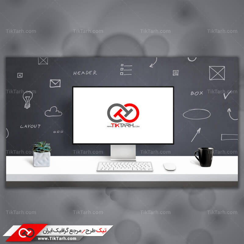 دانلود طرح لایه باز موکاپ کامپیوتر