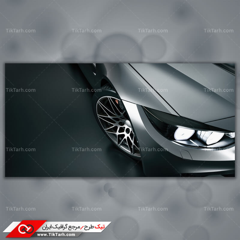 دانلود تصویر با کیفیت چراغ جلو خودرو از نمای نزدیک