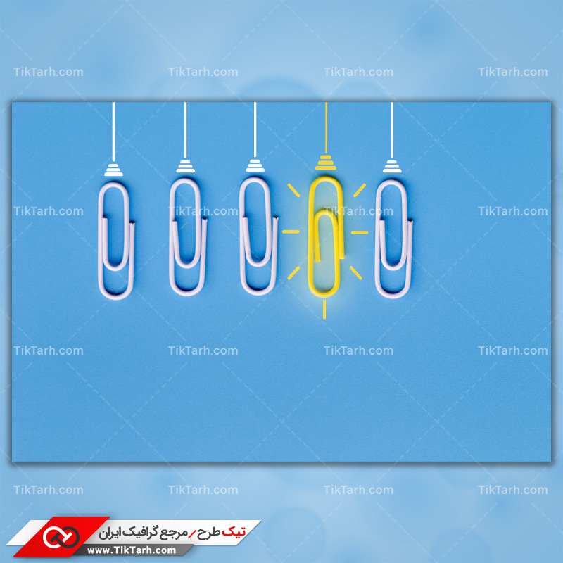 دانلود تصویر با کیفیت ایده و خلاقیت طرح گیره کاغذ