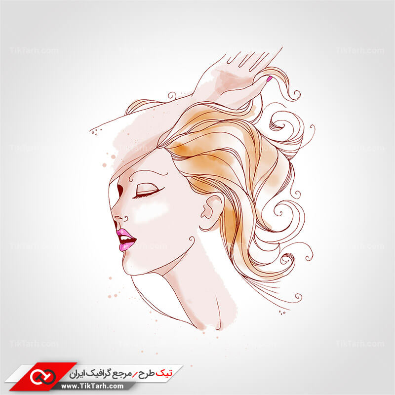 دانلود کلیپ آرت چهره زن