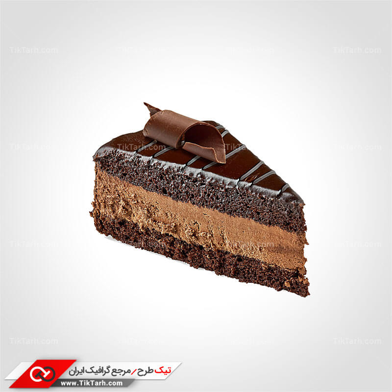 دانلود طرح گرافیکی برش کیک شکلاتی