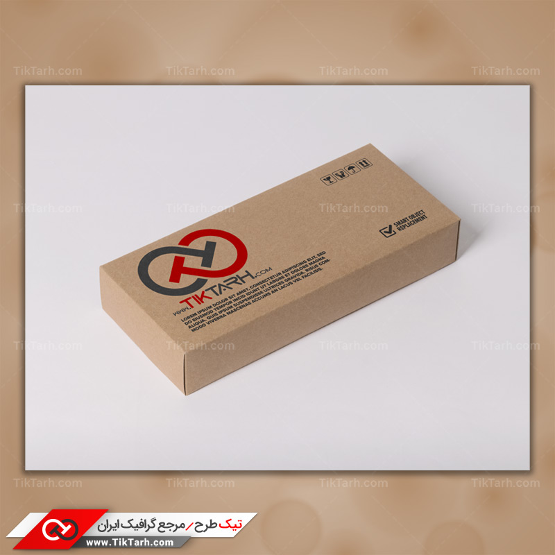 موکاپ جعبه مقوایی مستطیل