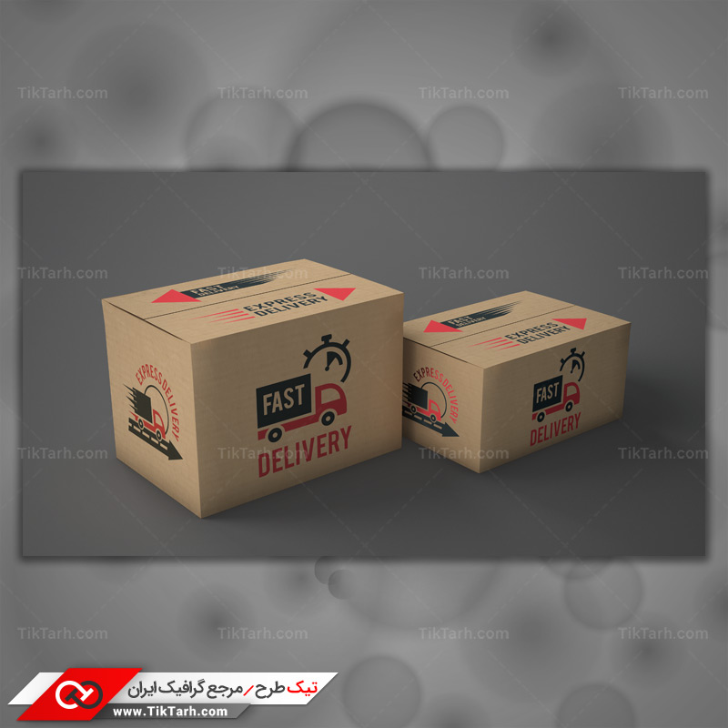 موکاپ جعبه مقوایی مربع