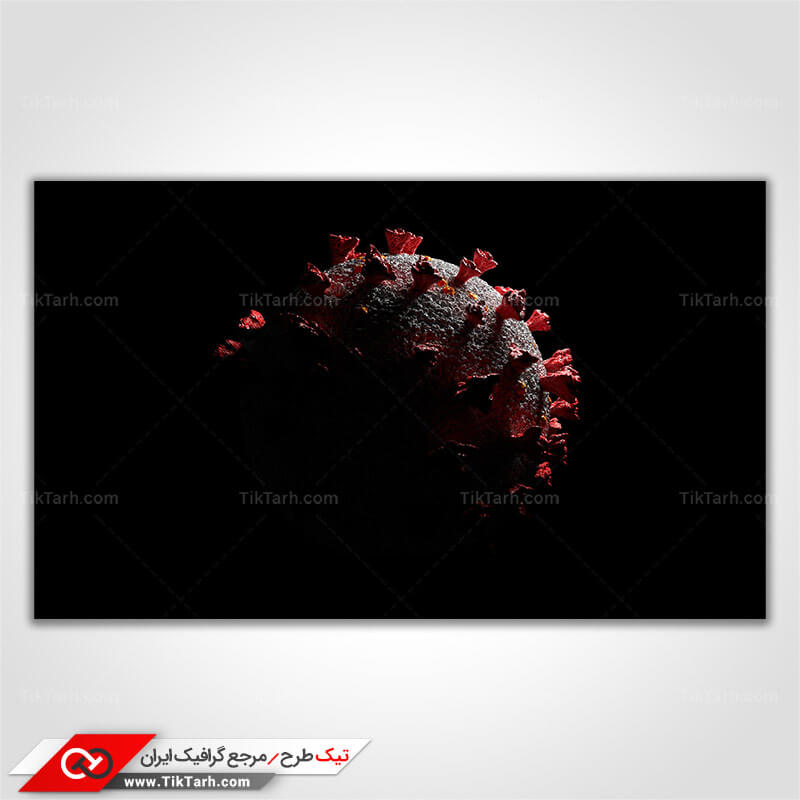 دانلود عکس گرافیکی با کیفیت نیمرخ ویروس