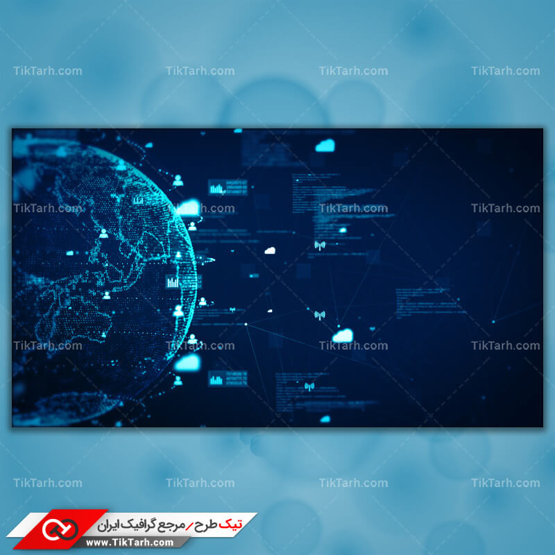 دانلود تصویر گرافیکی تکنولوژی و دنیای پیشرفته