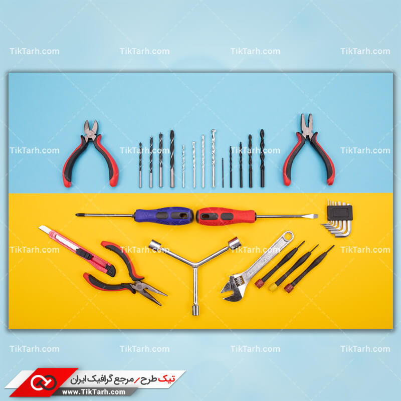 دانلود تصویر با کیفیت ابزارآلات چیده شده کنار هم