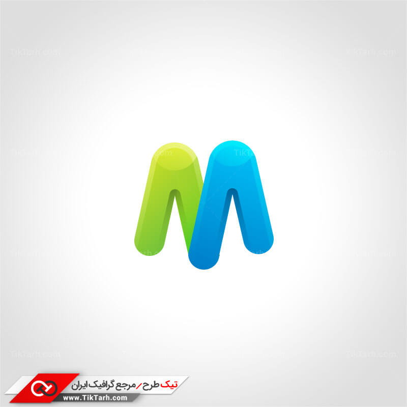 دانلود طرح لایه باز لوگو حرف M