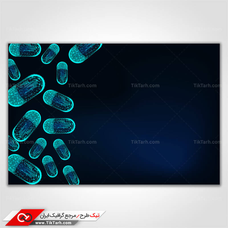 دانلود پس زمینه طراحی با طرح کپسول دارو