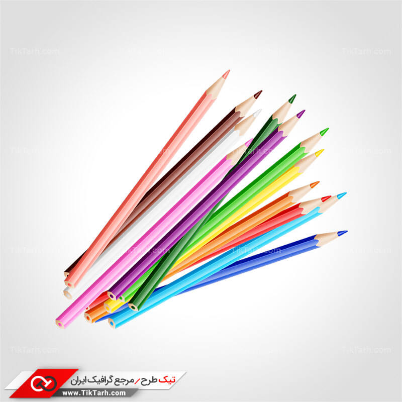 دانلود کلیپ آرت مداد رنگی ها
