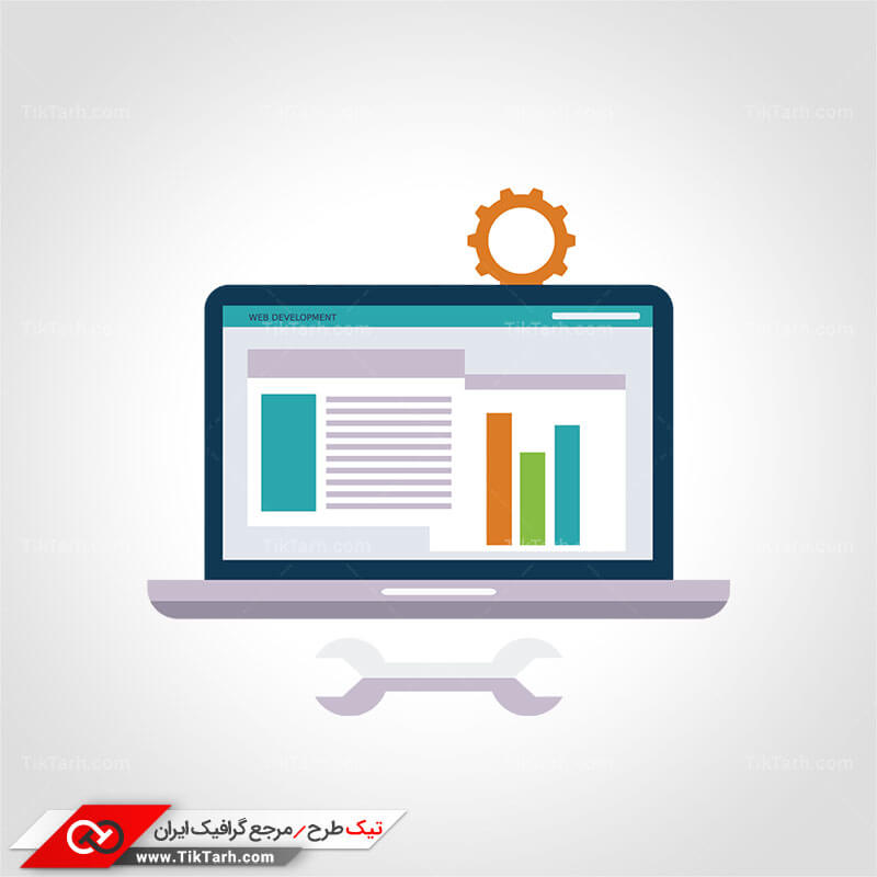 دانلود کلیپ آرت لپ تاپ و طراحی سایت
