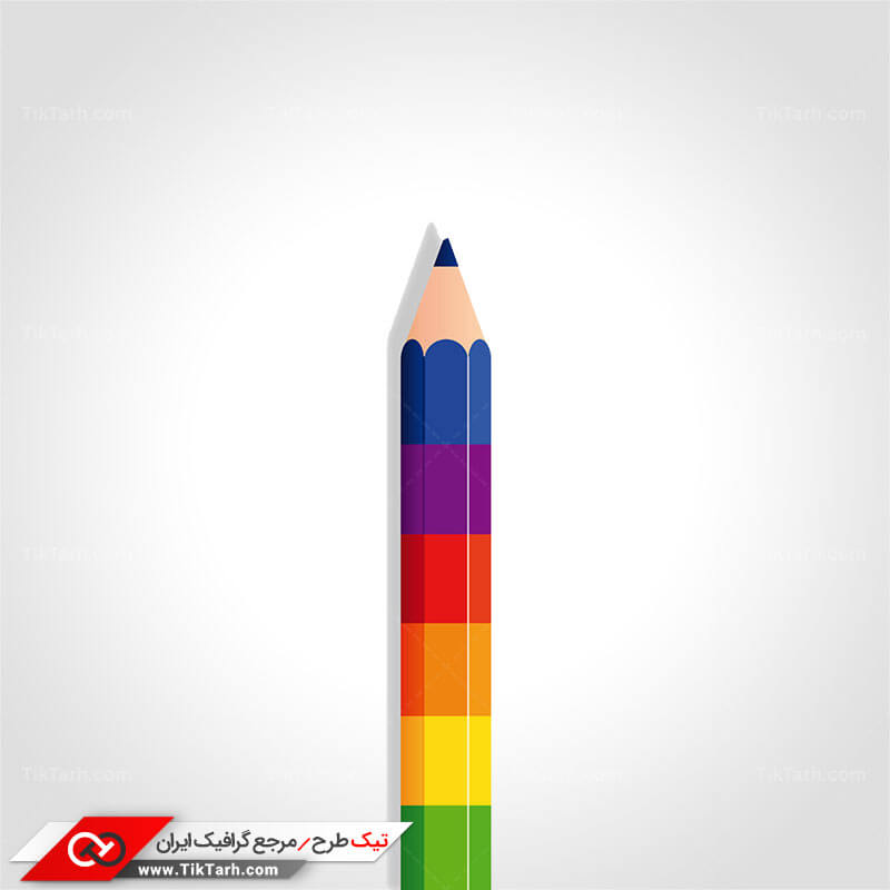دانلود کلیپ آرت مداد رنگارنگ
