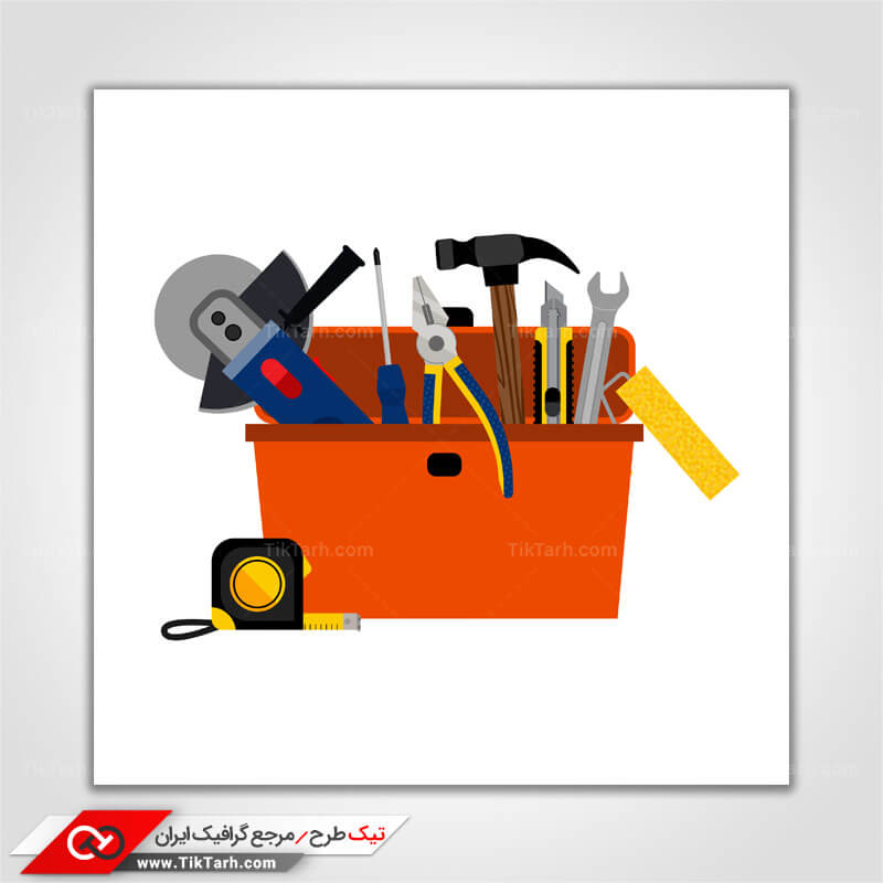 دانلود کلیپ آرت جعبه ابزار آلات