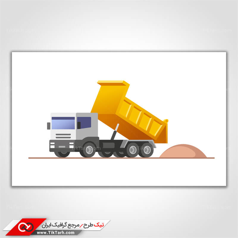 دانلود کلیپ آرت کامیون حامل شن