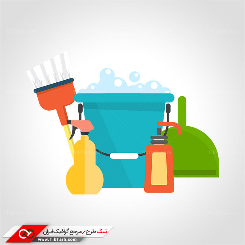 دانلود کلیپ آرت تجهیزات نظافت